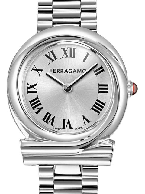 Ferragamo Gancini Twisted 28mm - Silver