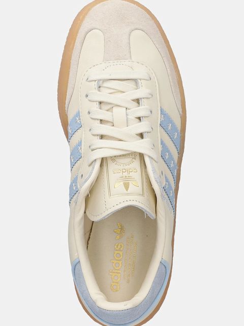 adidas Originals sneakersy skórzane Sambae W damskie kolor beżowy JS3957