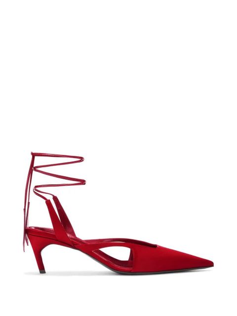 The Attico lace-up slingback pumps - Red - zdjęcie produktu nr 1