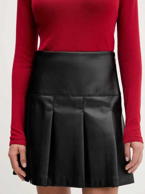 HUGO spódnica kolor czarny mini rozkloszowana 50550980 - zdjęcie produktu nr 1