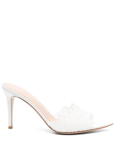 Gianvito Rossi 95mm Yvonne mules - White - zdjęcie produktu nr 1