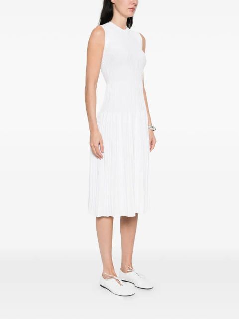 Max Mara Pegizio ribbed midi dress - White