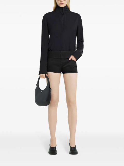 Courrèges scarf-detail blouse - Black