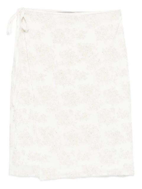 SIR. Blanca wrap midi skirt - Neutrals - zdjęcie produktu nr 1