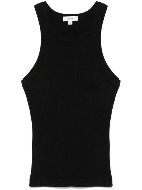 AGOLDE ribbed-knit tank top - Black - zdjęcie produktu nr 1