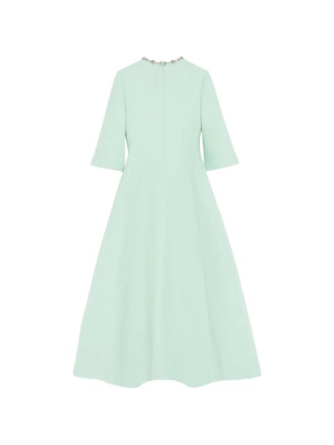 Valentino Garavani crepe couture embroidered midi dress - Green - zdjęcie produktu nr 2