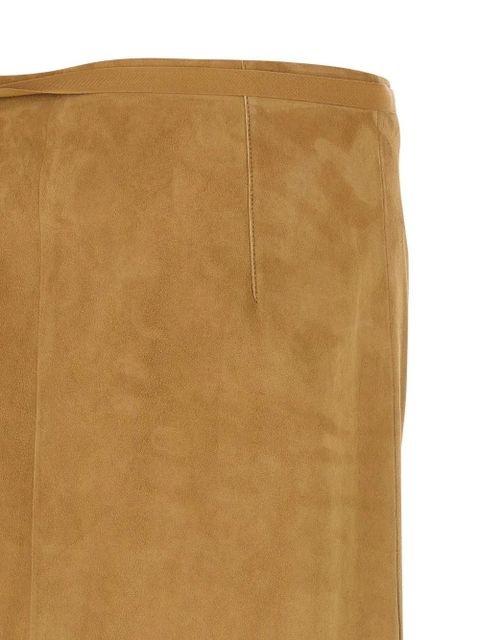The Row Danas high-waist midi skirt - Brown