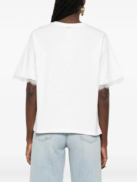 TWINSET lace T-shirt - White