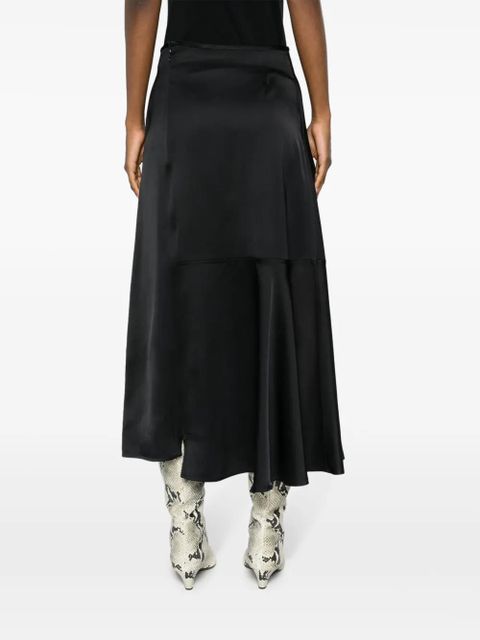 Jil Sander high-waisted panelled midi skirt - Black