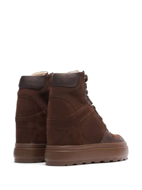 Casadei high-top suede sneakers - Brown