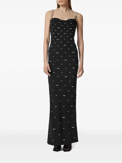 Versace Cielo Stellato silk gown - Black
