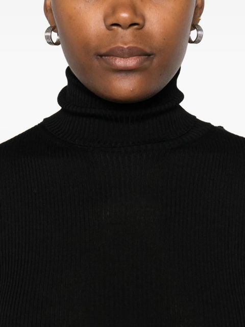 Moncler ribbed turtleneck sweater - Black