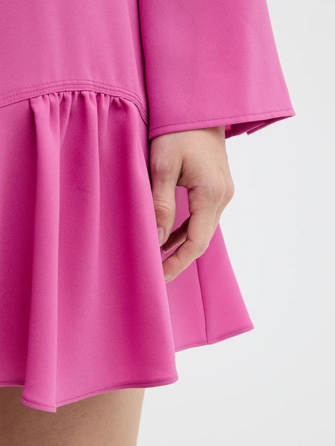 Pinko sukienka kolor różowy mini rozkloszowana 105676 A2QW