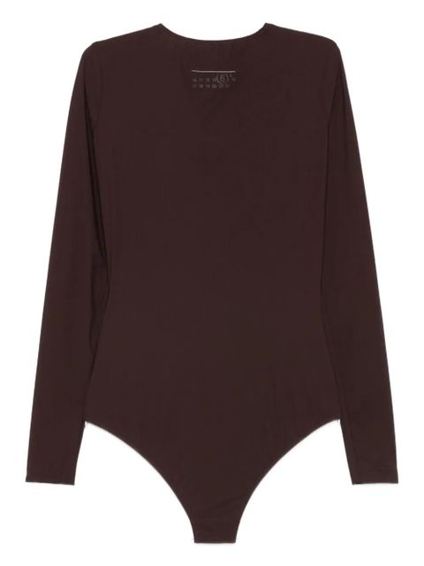MM6 Maison Margiela long-sleeved bodysuit - Brown - zdjęcie produktu nr 2