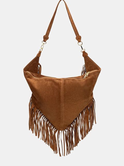 Answear.LAB torebka zamszowa kolor brązowy - zdjęcie produktu nr 1