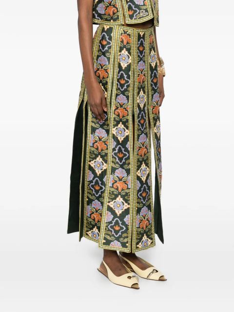 ALEMAIS Oasira maxi skirt - Green