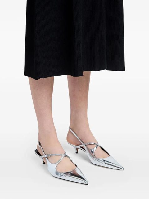 Proenza Schouler 40mm Slash pumps - Grey