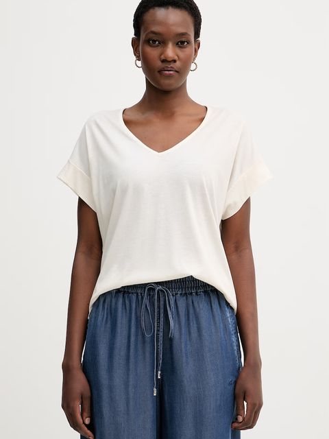 United Colors of Benetton T-shirt damski z bawełną - zdjęcie produktu nr 2