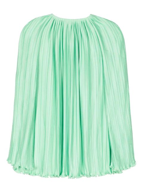 Lanvin tie-neck pleated blouse - Green - zdjęcie produktu nr 2