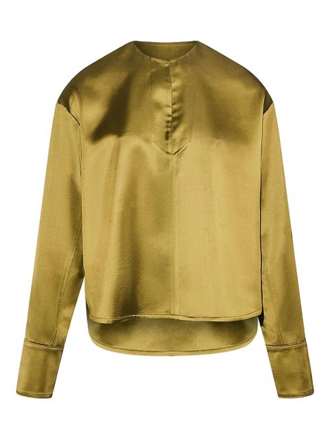 Yves Salomon wool blend blouse - Gold - zdjęcie produktu nr 1