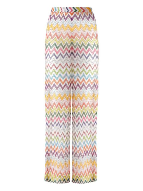 Missoni Zigzag-pattern trousers - White - zdjęcie produktu nr 1