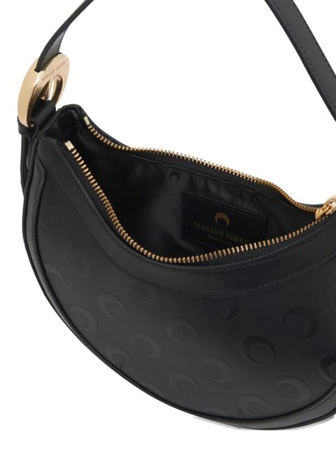 Marine Serre small moon-eclipse print shoulder bag - Black - zdjęcie produktu nr 2