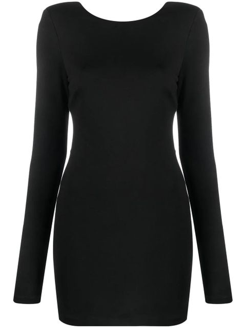 ROTATE BIRGER CHRISTENSEN open-back minidress - Black - zdjęcie produktu nr 1