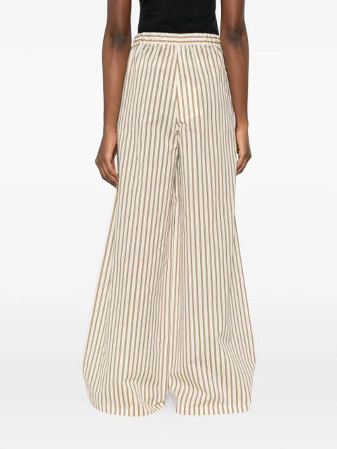 Max Mara Mxmordine striped wide leg trousers - Neutrals