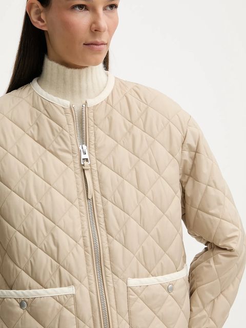 Marc O'Polo kurtka kolor beżowy przejściowa 600111970025