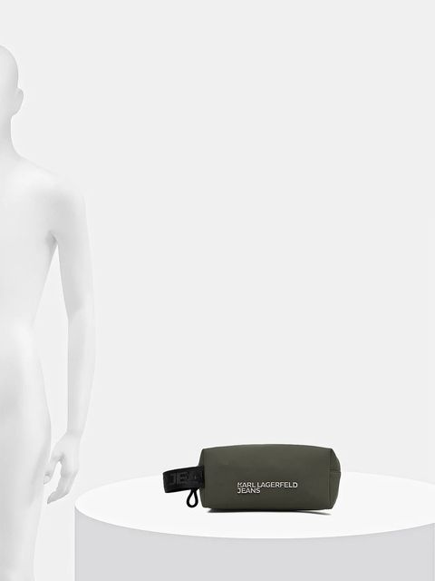 Karl Lagerfeld Jeans kosmetyczka kolor zielony A3M32075