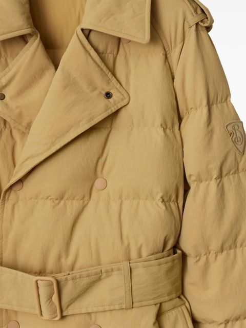Burberry midi puffer coat - Neutrals