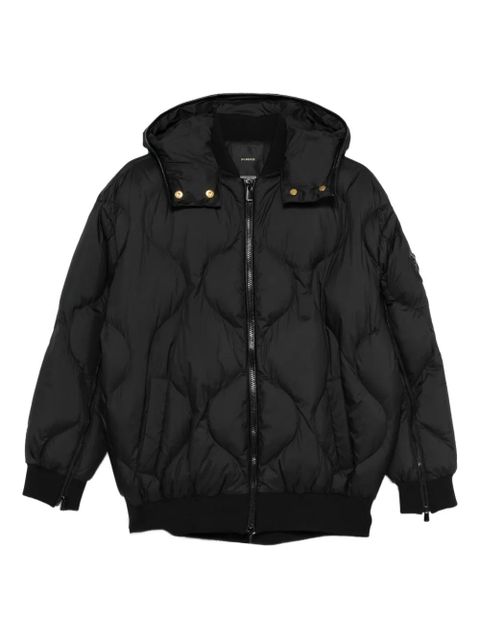 PINKO quilted hooded jacket - Black