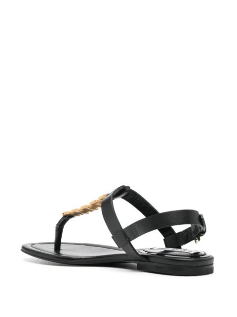 Victoria Beckham chain-embellished sandals - Black