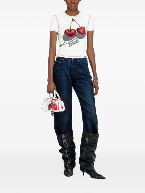 Diesel cherry-print T-shirt - White - zdjęcie produktu nr 2