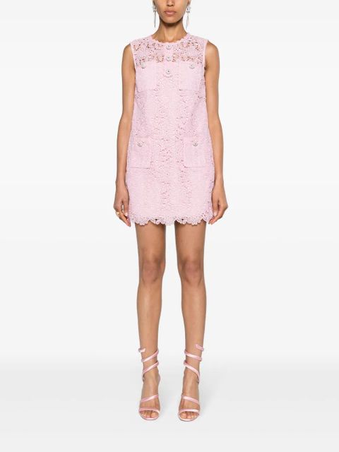 Self-Portrait A-line lace minidress - Pink