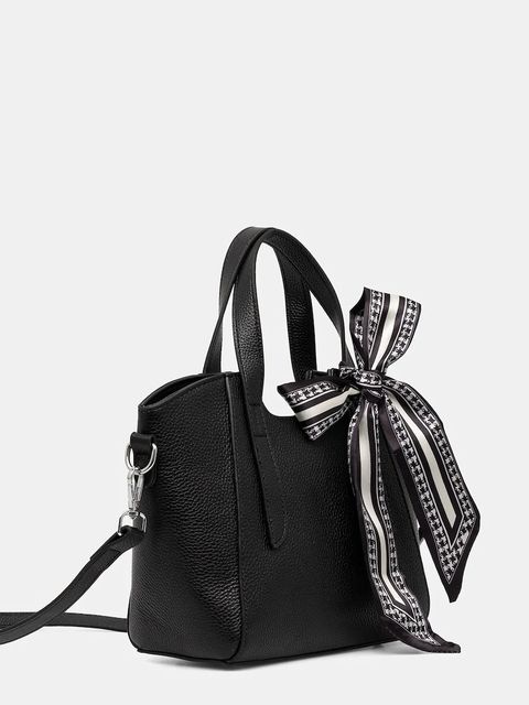 Answear.LAB torebka skórzana kolor czarny