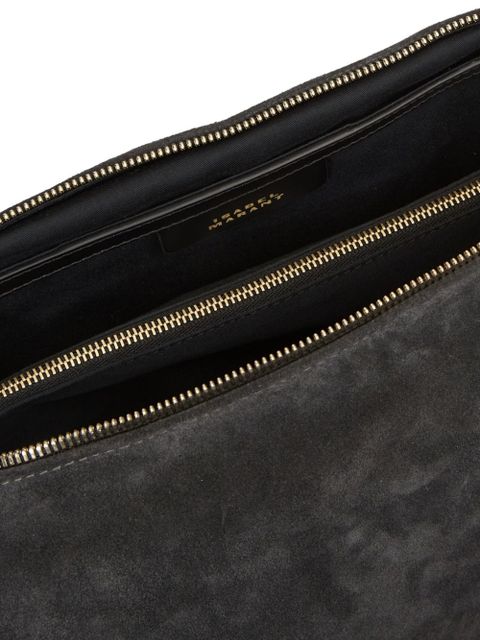 ISABEL MARANT Leyden suede shoulder bag - Grey