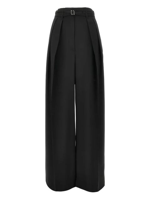 Sportmax buckle-detail trousers - Blue - zdjęcie produktu nr 1