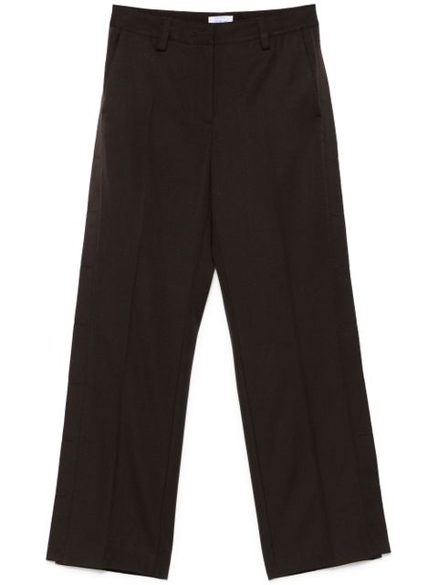 Off-White virgin-wool wide-leg trousers - Brown - zdjęcie produktu nr 1