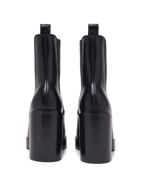 Maje leather chelsea boots - Black