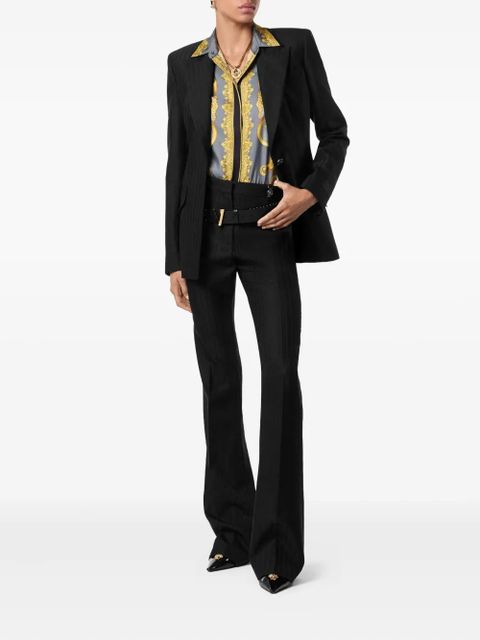 Versace pinstripe single-breasted blazer - Black - zdjęcie produktu nr 2
