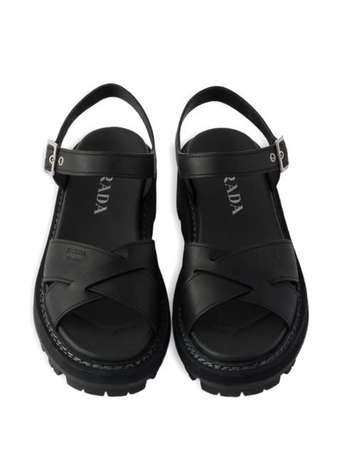 Prada leather sandals - Black