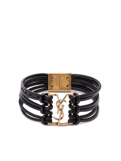 Saint Laurent Babylone Cord bracelet - Black - zdjęcie produktu nr 1