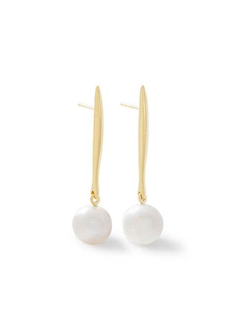 Monica Vinader Nura pearl drop earrings - Gold - zdjęcie produktu nr 1