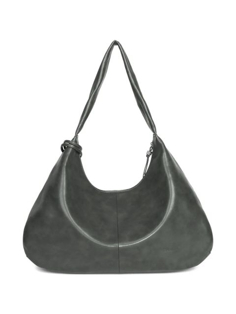 GANNI medium leather shoulder bag - Grey