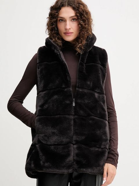 Save The Duck bezrękawnik NIVES kolor brązowy zimowy D82493W.FURY21 - zdjęcie produktu nr 1