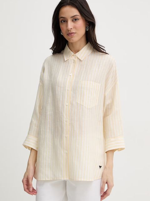 Weekend Max Mara koszula damska lniana PANETTO - zdjęcie produktu nr 1