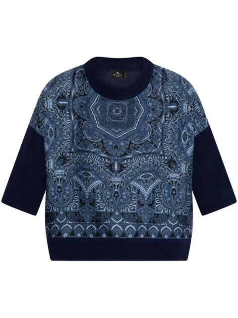 ETRO paisley-print T-shirt - Blue - zdjęcie produktu nr 1