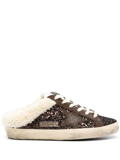 Golden Goose Super-Star glitter mules - Brown - zdjęcie produktu nr 1