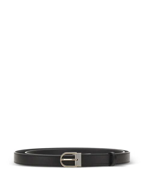 Victoria Beckham Dorian leather belt - Black - zdjęcie produktu nr 1